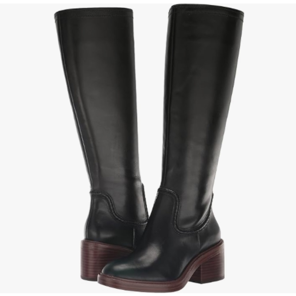 Vince Camuto womens Vuliann Knee High Boot - Black - Size 7